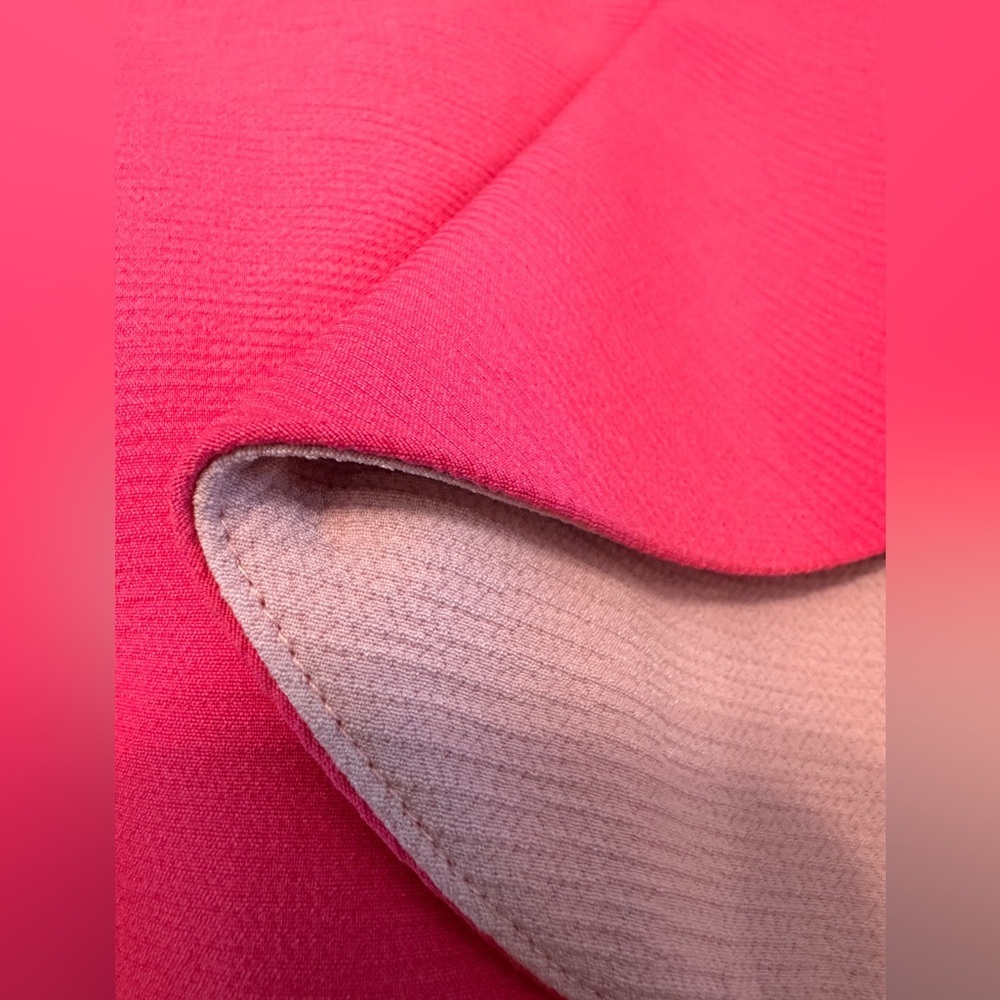 Forever Unique Hot Pink One Shoulder Ruffle Mini Dress Statement Party size 2 - Picture 10 of 12
